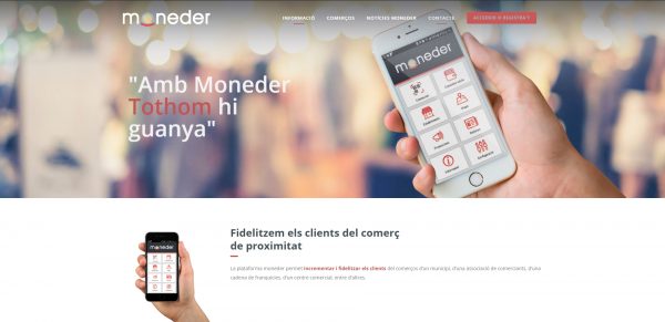 Javajan. New website for the Moneder loyalty platform