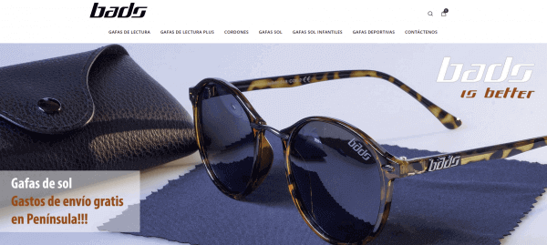 Javajan. Nueva web para la marca de gafas Bads